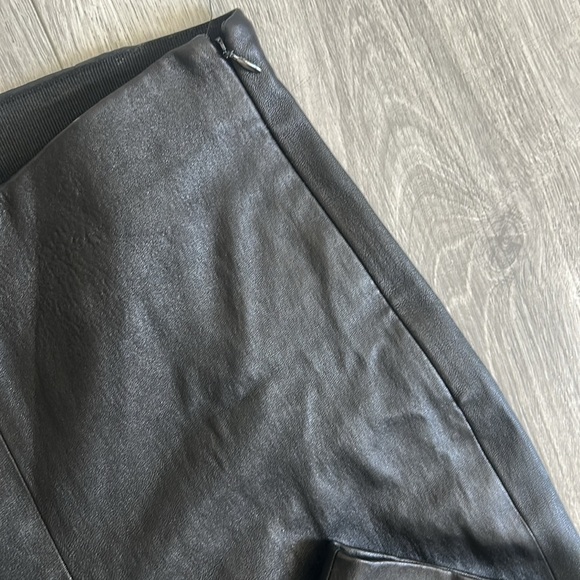 Theory Bristol Black High-Waist Legging in Leather 0 - Picture 4 of 13
